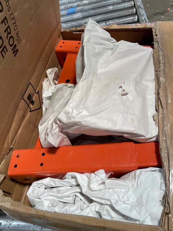 Photo 1 of **INCOMPLETE** 2 Ton Folding Hydraulic Engine Hoist with Load Leveler 4400 LBS Capacity Heavy Duty Cherry Picker 6 Swivel Wheels&Hydraulic Pump Adjustable Boom (0.5T-2T) for Garage Workshop Warehouse