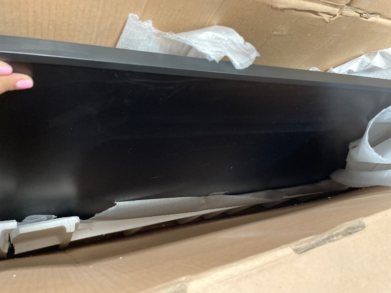 Photo 1 of **DAMAGED** Samsung 55-Inch Class The Frame LS03F 4K QLED Smart TV (2025 Model) Slim Fit Wall Mount, Modern Frame Design, NQ4 AI Gen2 Processor, Art Mode, Artful Picture Quality, Samsung Vision AI, Alexa Built-in