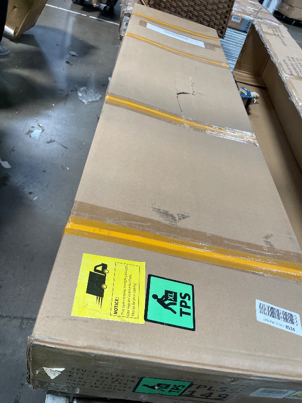 Photo 1 of **MISSING BOXES** DWVO 6x4.4 FT Outdoor Storage Shed, Plastic Garden Tool Shed with 2 Windows, Double-Wall Outside Shed for Lawn Mower, Garden Shed for Backyard Patio, Lockable, Greige&Gray