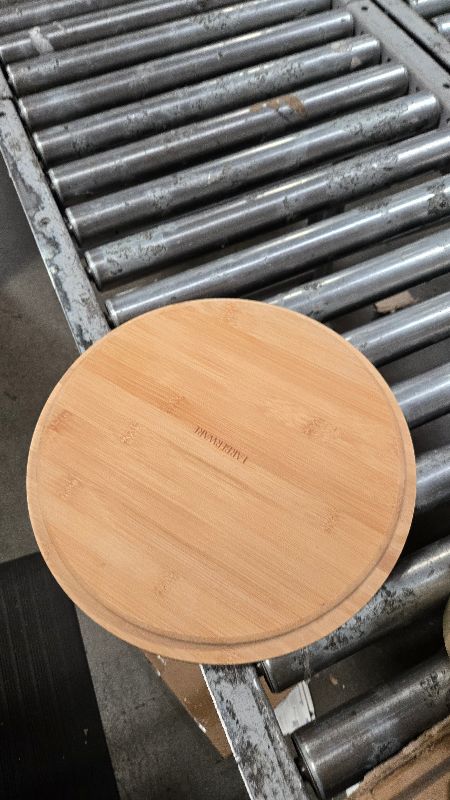 View 2 of **JUST THE TRAY** Fasmov 12-inch Bamboo Lazy Susan