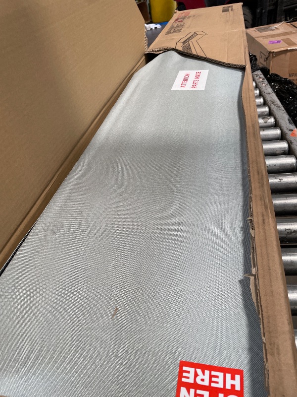 Photo 1 of **INCOMPLETE** Modway Resort Queen Size Platform Bed with Arch Shaped Round Headboard in Taupe, Upholstered Velvet Bed Frameain-Resistant Performance Velvet, Soft Cloud Bed Frame, No Box Spring Needed