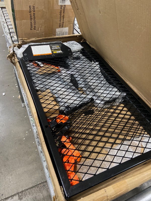 View 3 of **MISSING SOME PIECES** MaxxHaul 50641 60 inch x 20 inch 500 lb. Capacity 2 in 1 Hitch Mount Cargo Carrier Rack and 2 Bike Rack for 2 inch Receiver