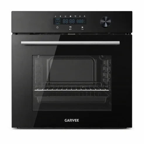 Photo 1 of Garvee 24" Built-In Electric Wall Oven, 2.5 Cu.Ft Large Capacity Single Wall Oven with Touch Control, 5 Preset Cooking Modes, Triple-Layer Tempered Glass Door, Timer & Safety Lock - Black