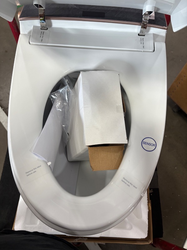 Photo 1 of *** CHECK COMMENTS****. Casta Diva Smart Toilet with Bidet Built in, Auto Open/Close, Foam Shield, 1000g MaP Flush, Heated Seat, Foot Kick & Blackout Flush, Bidet Toilet with Night Light for Bathrooms