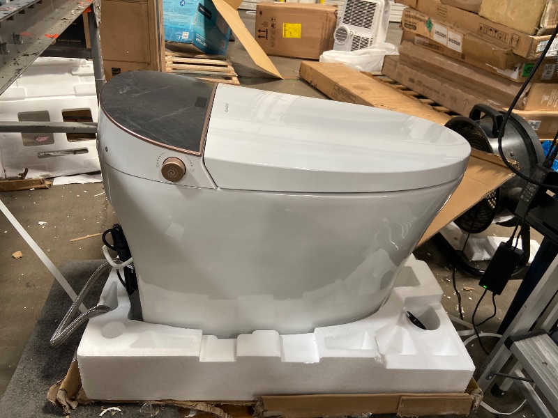 Photo 1 of *** CHECK COMMENTS****. Casta Diva Smart Toilet with Bidet Built in, Auto Open/Close, Foam Shield, 1000g MaP Flush, Heated Seat, Foot Kick & Blackout Flush, Bidet Toilet with Night Light for Bathrooms