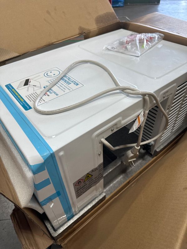 Photo 1 of ***Missing window accessories*** COWSAR 12000 BTU U-Shaped Window Air Conditioner, Saddle Mount Window AC Unit for Large Room, Cools Up to 550 Sq.Ft, 3-in-1 Cool/Dehumidifier/Fan, 24H Timer, Quiet Energy Saving AC, Easy Install