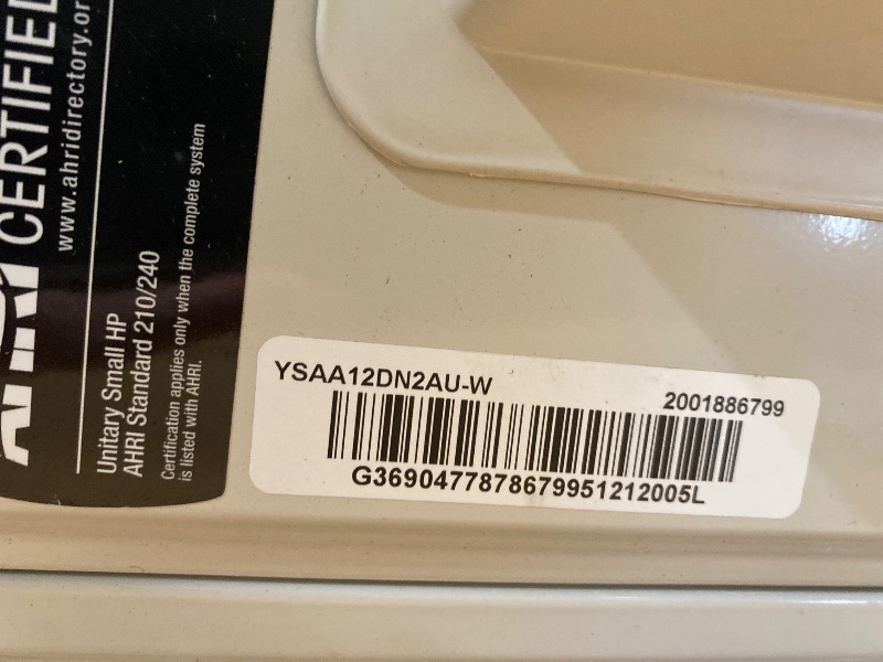Photo 1 of **MISSING CONTROLLER** YITAHOME 20 SEER2 12000BTU Mini Split AC/Heating System 208-230V, Pre-charged Inverter AC Cool & Heat Up to 750 Sq. Ft, 3 Level Eco Mode, Complete Installation Kit, White