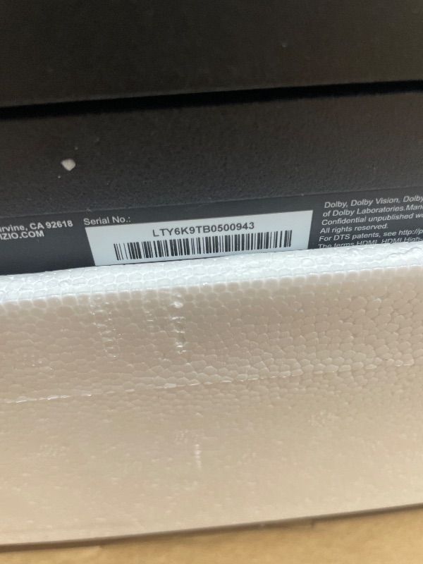 Photo 1 of **MISSING POWER CORD UNABLE TO TEST** VIZIO 50-inch Quantum Pro 4K 120Hz QLED HDR10+ Smart TV with Dolby Vision, Active Full Array, 240Hz @ 1080p PC Gaming, WiFi 6E, Apple AirPlay, Chromecast Built-in, M50QXM-K01, 2023 Model