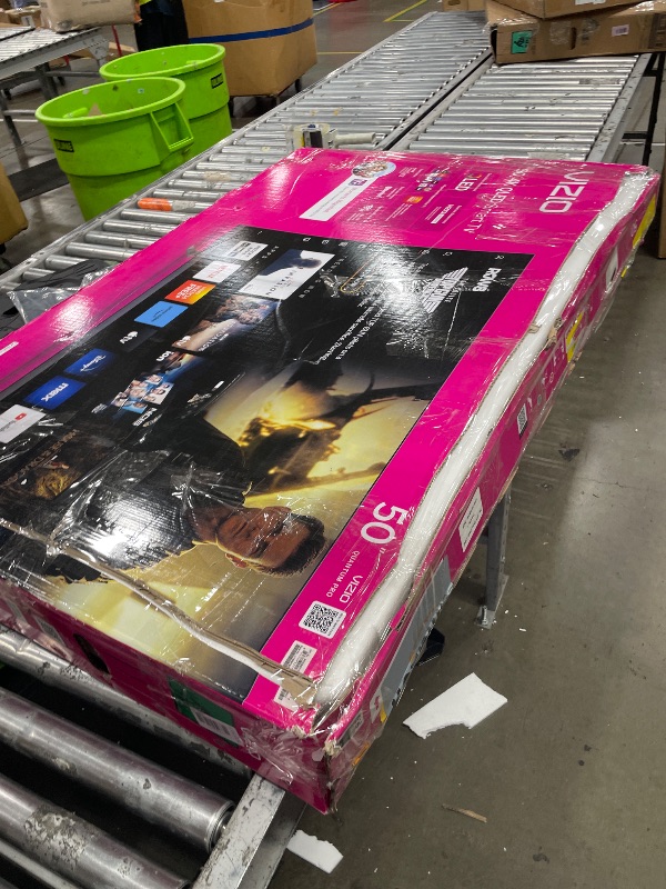 Photo 1 of **MISSING POWER CORD UNABLE TO TEST** VIZIO 50-inch Quantum Pro 4K 120Hz QLED HDR10+ Smart TV with Dolby Vision, Active Full Array, 240Hz @ 1080p PC Gaming, WiFi 6E, Apple AirPlay, Chromecast Built-in, M50QXM-K01, 2023 Model