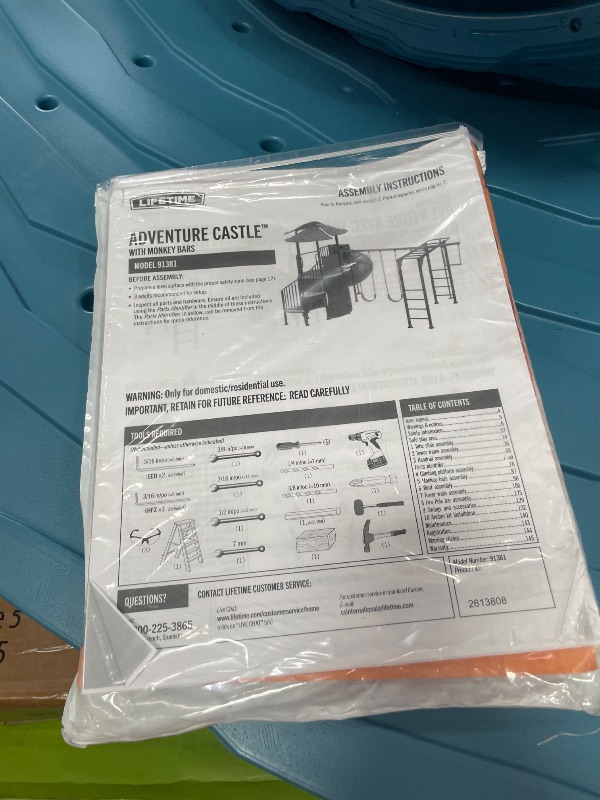 Photo 1 of **SET OF 5 BOXES ON PALLET** Lifetime Adventure Castle Playset with Monkey Bars
