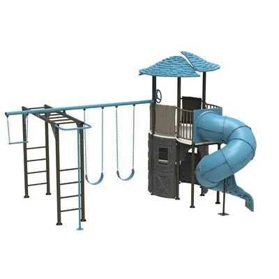 Photo 1 of **SET OF 5 BOXES ON PALLET** Lifetime Adventure Castle Playset with Monkey Bars
