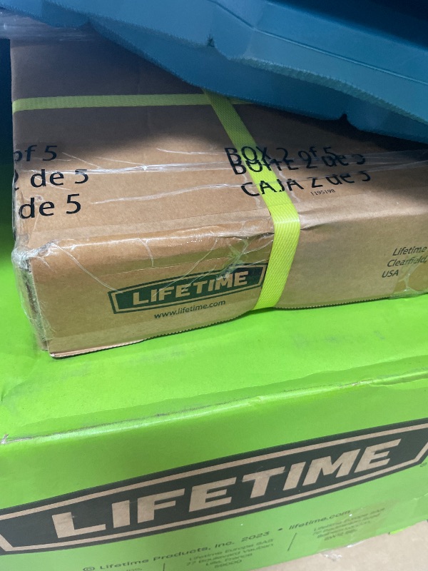 Photo 1 of **SET OF 5 BOXES ON PALLET** Lifetime Adventure Castle Playset with Monkey Bars
