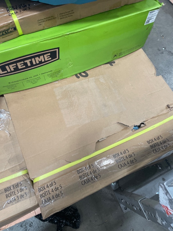 Photo 1 of **SET OF 5 BOXES ON PALLET** Lifetime Adventure Castle Playset with Monkey Bars
