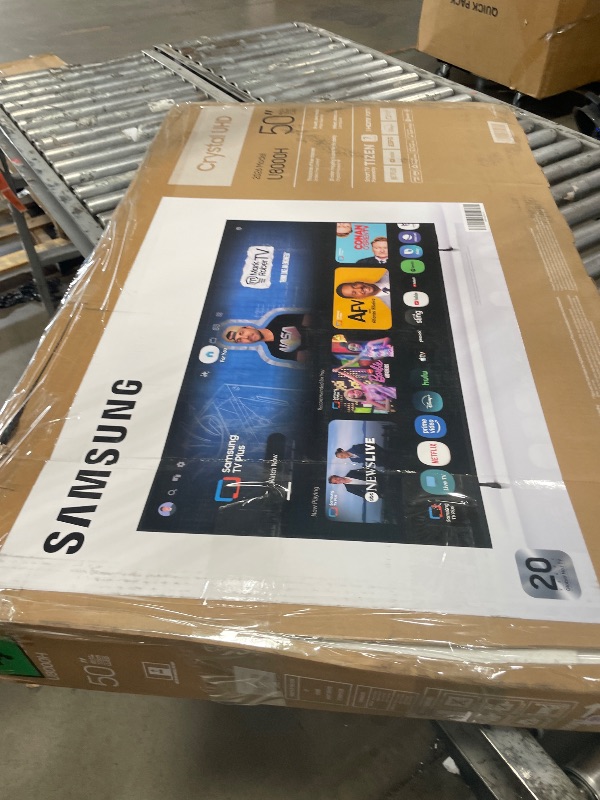 Photo 1 of **CRACKED SCREEN PARTS ONLY** Samsung 50-Inch Class Crystal UHD U8000H Series Samsung Vision AI Smart TV (2026 Model, 50U8000H) Crystal Processor 4K, Endless Free Content, Motion Xcelerator, Color Booster, Alexa Built-in
