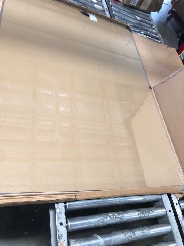 View 2 of [Tempered Glass] Glass Office Chair Mat for Carpet Heavy 57" x 42"-1/5" Thick Premium Tempered Glass Duty Hard Glass Chair Mats -for Office Chair on Carpet or Hard Floor with 4 Anti-Slip Pads