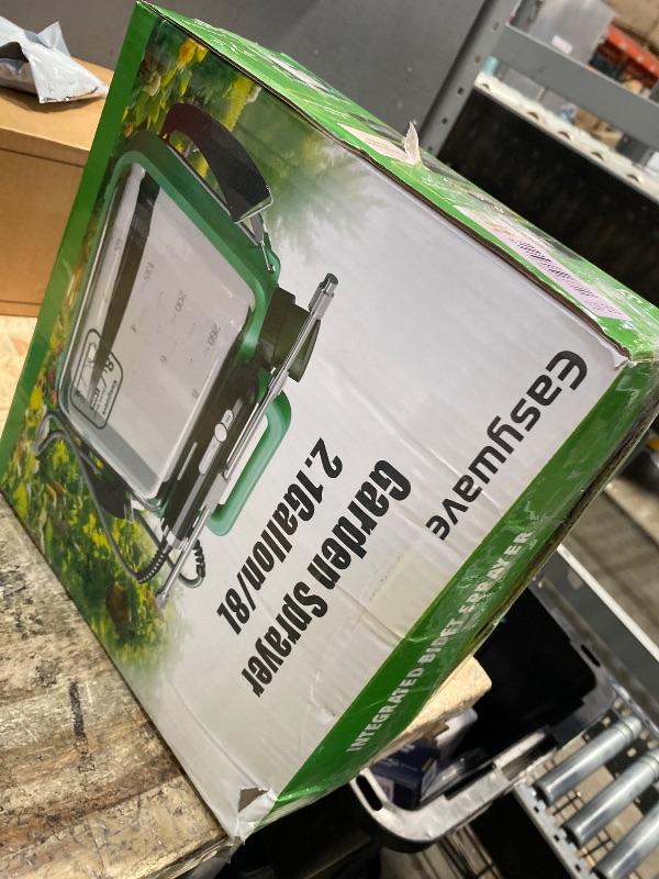 Photo 1 of (missing sprayer wand) Battery Powered Garden Sprayer: 2.1 Gallon Electric Sprayer with USB Rechargeable Handle 4H Runtime, 4 Mist Nozzles 5 Spray Modes Water Pump Sprayers with Retractable Wand Strap for Yard, Lawn, Garden