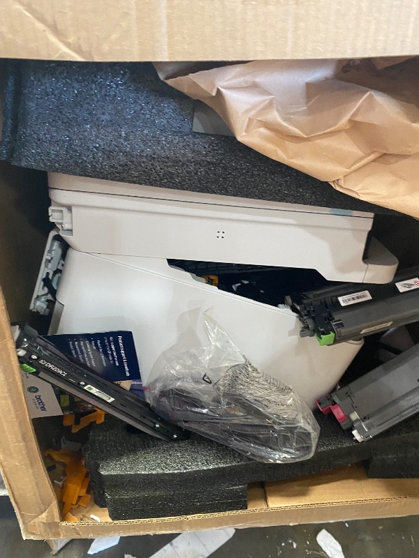 Photo 1 of **FOR PARTS ONLY, BROKEN COMPONENETS** Brother MFC-L3720CDW Wireless Color Laser Printer with Scanner, Copier and Fax | Auto Duplex and 250-Sheet Capacity | Includes Refresh Subscription Trial(1). Amazon Dash Replenishment Ready