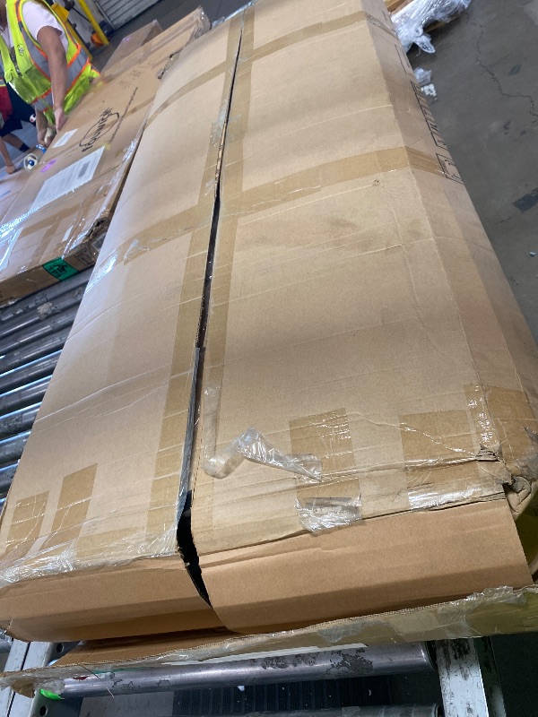 Photo 1 of **MISSING PIECES, PARTS ONLY** wirpexhowak Queen Bed Frame with Headboard Upholstered Platform Bed Frame with Teddy Velvet Headboard, Wooden Slats Support/Wing Edge Design/No Box Spring Needed/Easy Assembly, Grey Queen