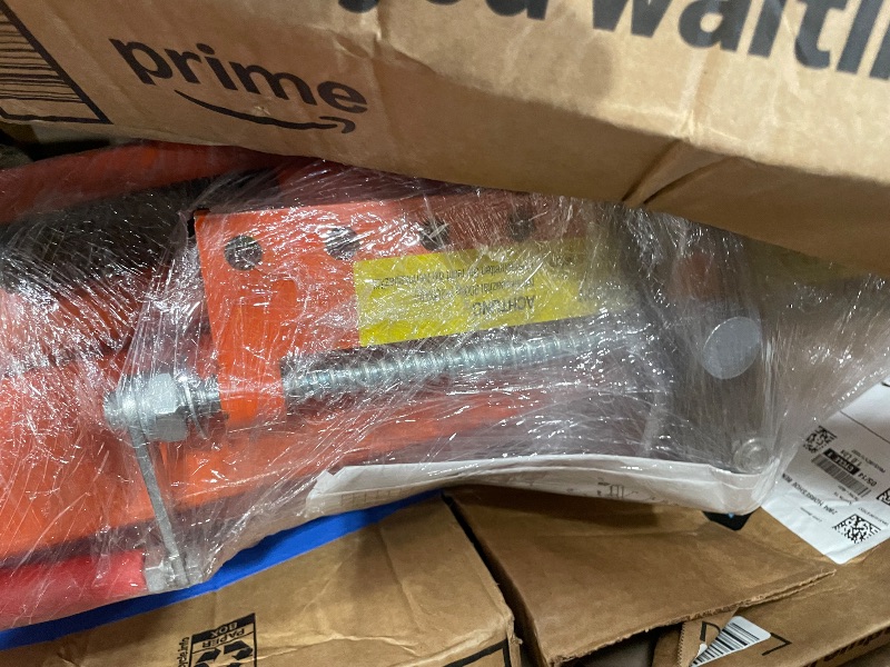 Photo 1 of (not a set, missing for parts) DEXSO 2 Ton Folding Hydraulic Engine Hoist with Lever, Folding Engine Shop Crane Hoist Lift, Heavy Cherry Picker with 6 Wheels for Garage, Workshop,Orange