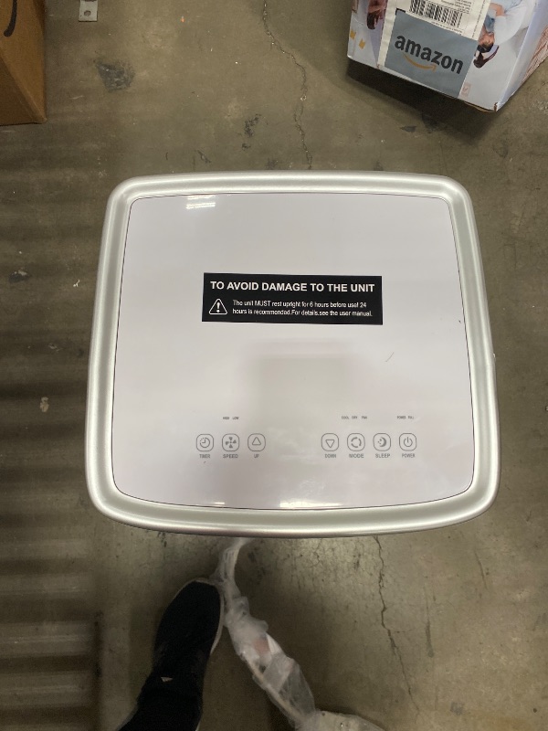 View 3 of *MISSING PARTS* Coolblus Portable Air Conditioners, 8400 BTU air conditioner Cools Up to 340 Sq.Ft, 3 in 1 Portable AC with Remote, 24H Timer, Sleep Mode, Window Kit & Filter Brush, No Wall Required, White-8400BTU
***ALLOW UPRIGHT FOR 24 Hrs BEFORE USE***