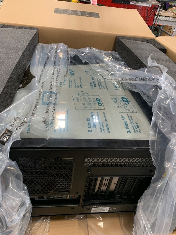 Photo 1 of **MISSING RAM AND CPU** Corsair Vengeance i8300 Gaming PC – Liquid Cooled Intel® Core™ Ultra 9 285K, NVIDIA® GeForce RTX™ 5090 GPU, 64GB Dominator Titanium RGB DDR5 Memory, 2+4TB M.2 SSD – Black