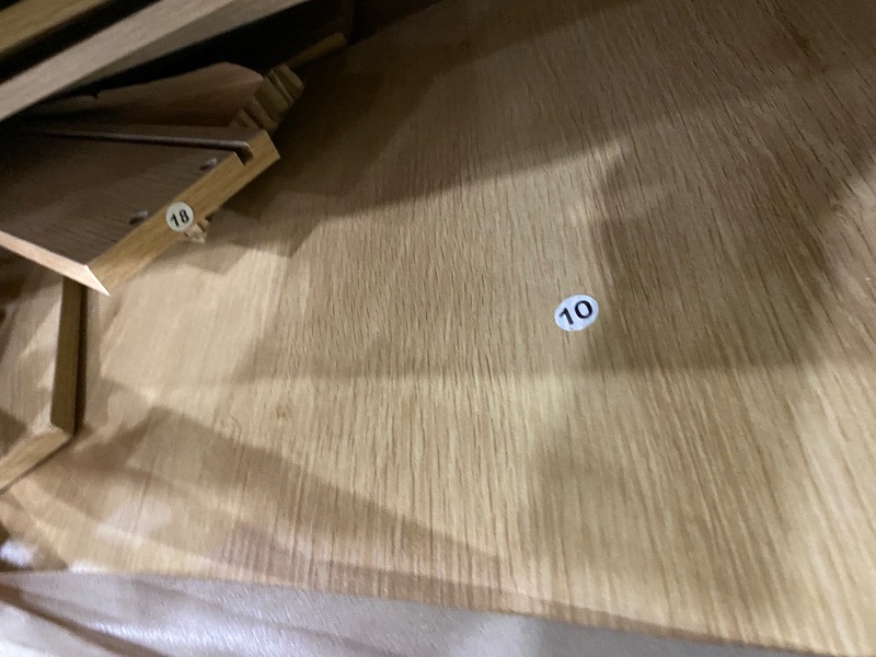 Photo 1 of **MISSING TOP PIECES** Garvee 60" Office Desk with Storage & Drawers, Fluted Wood Executive Desk with File Drawer & Charging Station, Modern Computer Desk with Adjustable Shelves for Home Office, Oak