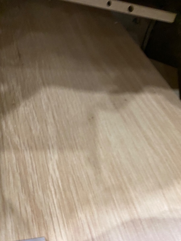 Photo 1 of **MISSING TOP PIECES** Garvee 60" Office Desk with Storage & Drawers, Fluted Wood Executive Desk with File Drawer & Charging Station, Modern Computer Desk with Adjustable Shelves for Home Office, Oak