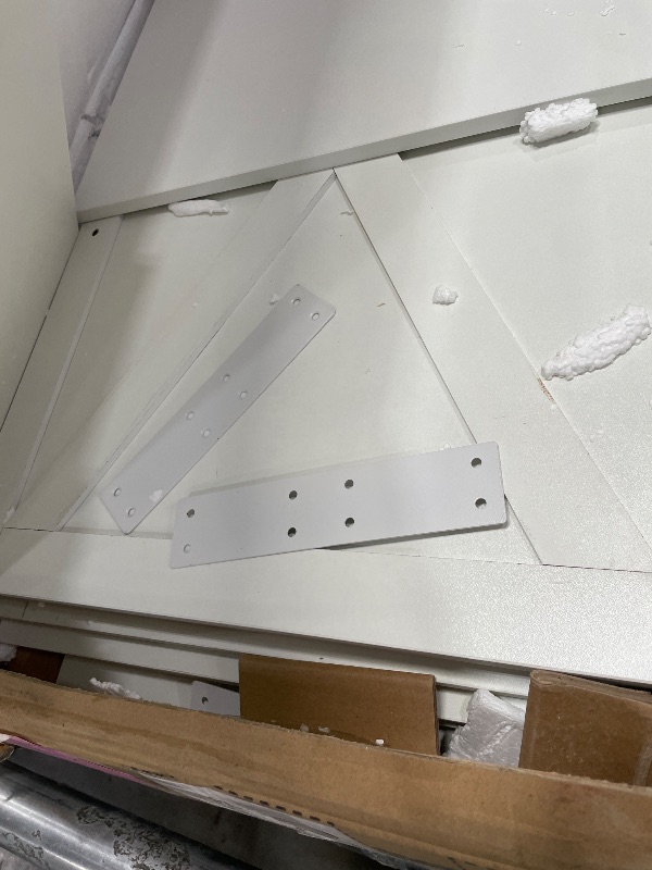 Photo 1 of **INCOMPLETE**White console table