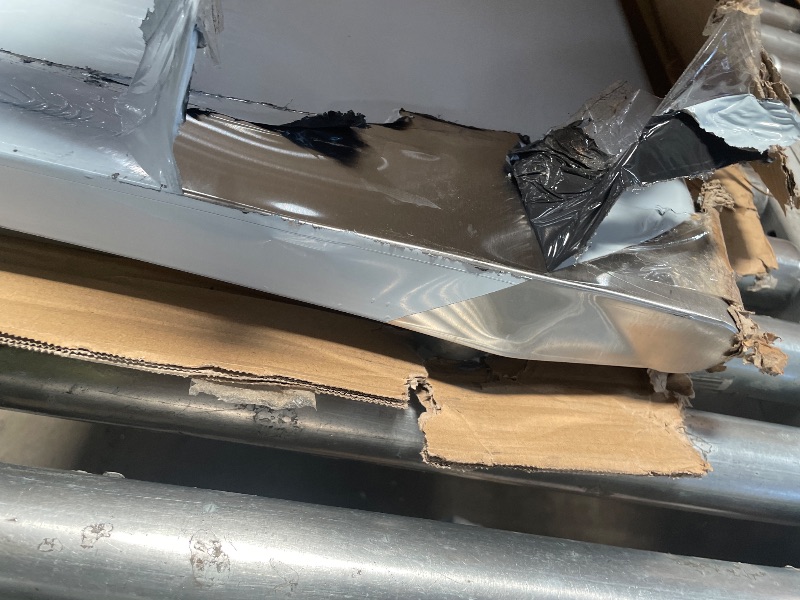 Photo 1 of **HEAVILY DAMAGED, FOR PARTS ONLY**Stainless Steel Table for Prep & Work, 24x70 Inches, Metal Commercial Heavy Duty Table with Adjustable Under Shelf for Restaurant, Home and Hotel