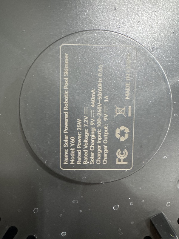 Photo 1 of ***missing some of the foam, PARTS ONLY***
Y60 Cordless Solar Pool Skimmer - 2026 Automatic Robotic Pool Surface Cleaner with 360° All-Around Intake, Dual Charging, 12H Deep Cleaning for In-Ground & Above Ground Pools