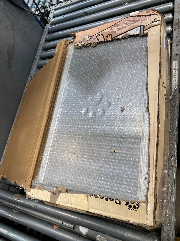 Photo 1 of [Petoasis] 3-Flaps Dog Door for Wall, Rust Proof Aluminum Alloy Frame, Extreme Weather Dog Door Can Block Wind, Snow, and Rainwater Intrusion (Silvery White, XL for Wall)