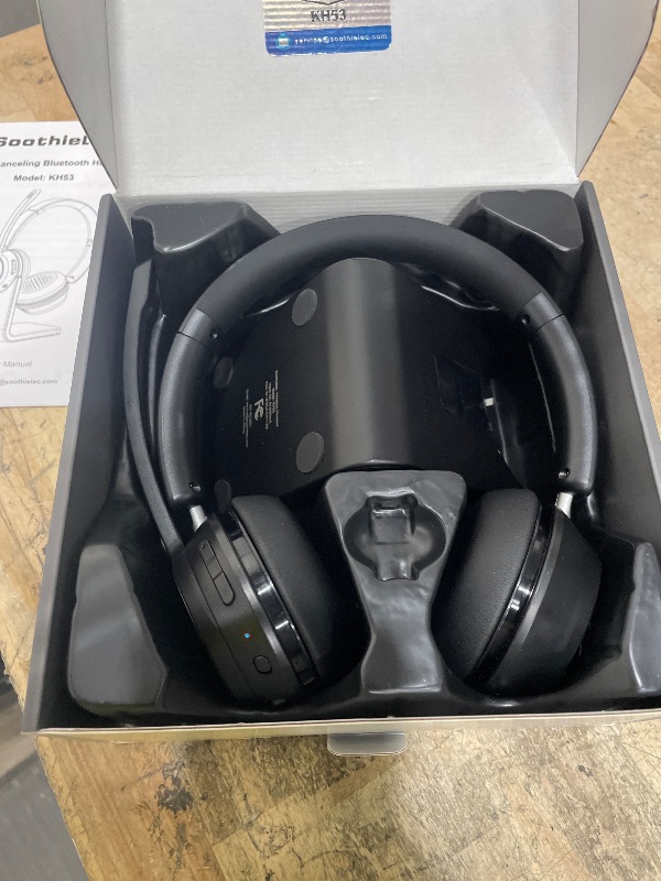 Photo 1 of (Upgraded Version) Wireless Headset, Bluetooth Headset with Noise Cancelling Microphone, Best Headphones with Mic Mute & USB Dongle for PC/Computer/Laptop/Cell Phones/Remote Work/Call Center