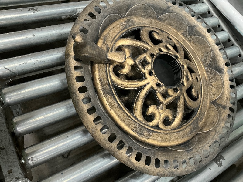 Photo 1 of ***FOR PARTS***

BACKYARD EXPRESSIONS PATIO · HOME · GARDEN 912449-WB Outdoor Garden Bird Bath- Bronze- Weathe