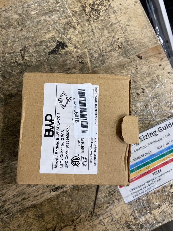 Photo 1 of **ONLY 1** BestMounts Low Voltage Mounting Bracket 2 Gang, 2 Pack for Dual Gang Wall Plate, Telephone Wires, Network Cables, HDMI, Coaxial, Speaker Cables - Low Voltage Box Cable Wall Plate Bracket, Mud Ring