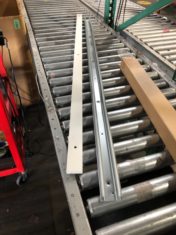 Photo 1 of ***STOCK PHOTO FOR REFERENCE ONLY, CUT, MISSING HARDWARE***Sliding Closet Door Hardware Kit - 94-inch Double Track for 2 Or 3 Bypass Doors Up to 100lbs - SLID'UP 110