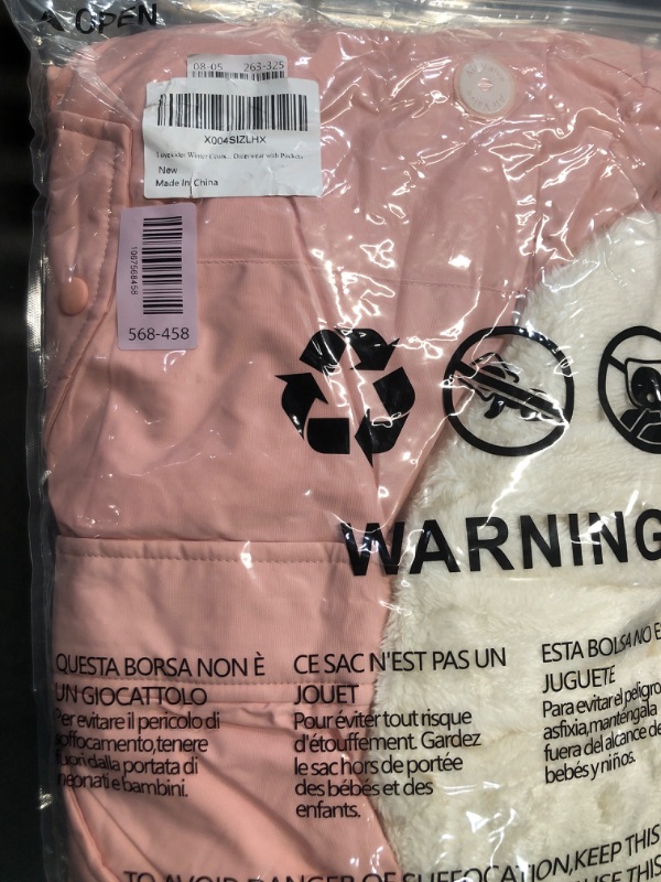View 2 of ***FACTORY SEALED*** Lovekider Pink Hooded Winter Coat for Girls 9-10 Years Warm Jacket Perfect for Snow Daily Outdoor Wear