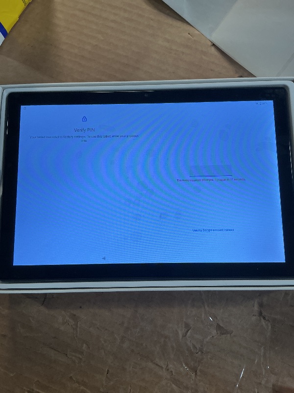 Photo 1 of ***LOCKED FOR PARTS ONLY***Tuotatop 2026 Android Tablet 10.2 Inch, 6000mAh Long Battery Life. HD IPS Screen, Dual Speakers, WiFi 6 - Budget-Friendly Tablet for Students, Family & Work (Gray)