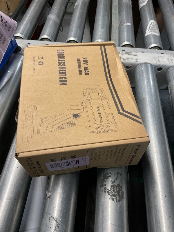 Photo 1 of ?380W?1022°F & 572°F?Cordless Heat Gun Compatible with Milwaukee M18 18V Battery, Portable Hot Air Gun Fast Heating Dual Temp with LED Light 4 Nozzles for Shrink Tubing, Resin, Vinyl Wrap (No Battery)
