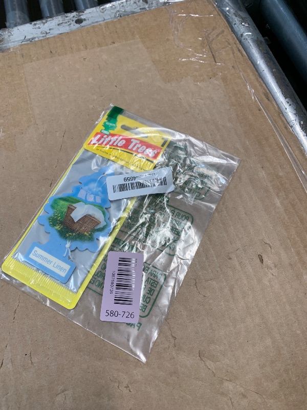Photo 1 of ***1 PIECE***LITTLE TREES Car Air Freshener | Hanging Paper Tree for Home or Car | Summer Linen | 6 Pack