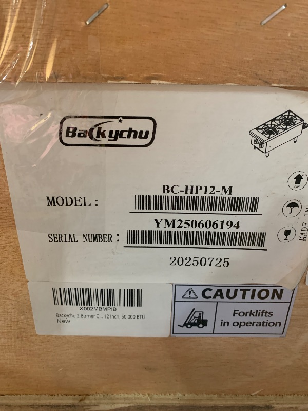 Photo 1 of ***FACTORY SEALED***OPENED TO VERIFY CONTENT***Backychu 2-Burner Commercial Gas Stove- 50,000 BTU Countertop Cooking Stove Range, Heavy-Duty Hot Plate, Stainless Steel Cooking Equipment for Restaurant, kitchens, Propane/Natural Gas