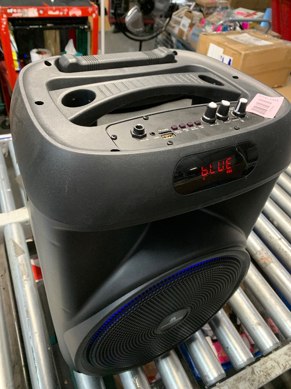Photo 1 of 
Max Power Rumble 12" Woofer Bluetooth Trolley Speaker with Stand