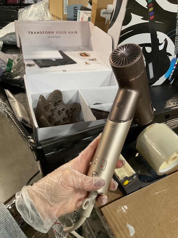 Photo 1 of ***PARTIAL SET - PRICE ADJUSTED***
Shark SpeedStyle Pro Flex Professional Performance High-Velocity Hair Dryer System with Scalp Shield & IQ Speed Styling and Drying Suite, Lightweight, Ionic, No Heat Damage, Mocha Silver, HD542