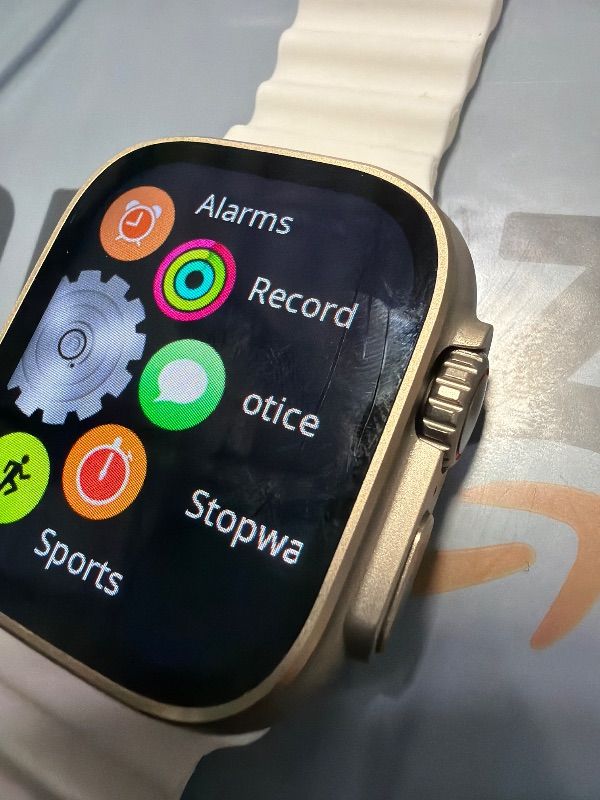 Photo 1 of *Unauthentic* Apple Watch Ultra 2 [GPS + Cellular, 49mm] - Titanium Case With White Ocean Band, One Size (Renewed)