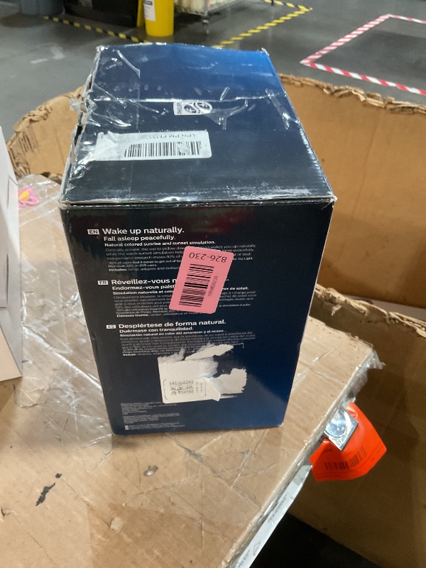 Photo 1 of ******Missing adapter****** Philips SmartSleep Wake-up Light, Colored Sunrise and Sunset Simulation, 5 Natural Sounds, FM Radio & Reading Lamp, Tap Snooze, HF3520/60