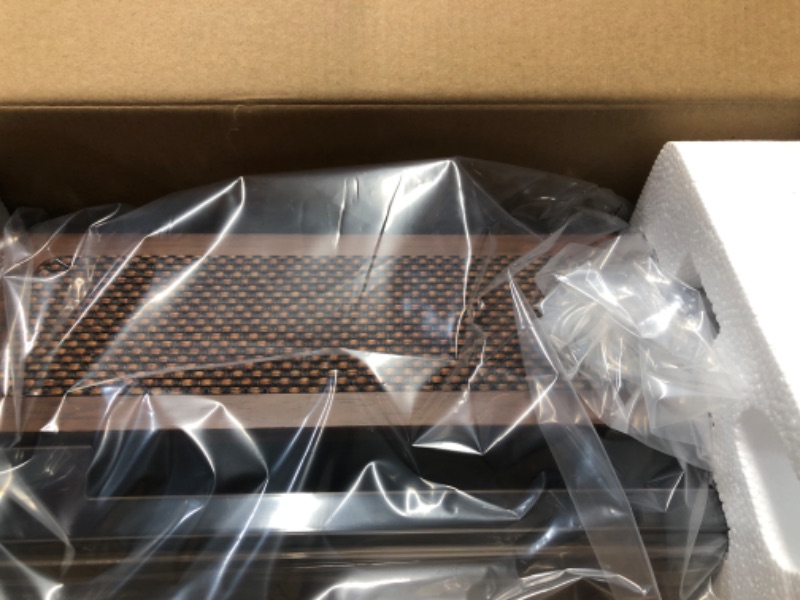 Photo 1 of ***********MISSING BOTH SPEAKERS***********
Record Player with External Bookshelf Speakers Belt-Drive Vintage Turntable for Vinyl Records Passive Dual Stereo Speakers LP Players 3 Speed Wireless AUX Headphone Input Auto Stop Retro Brown Wooden