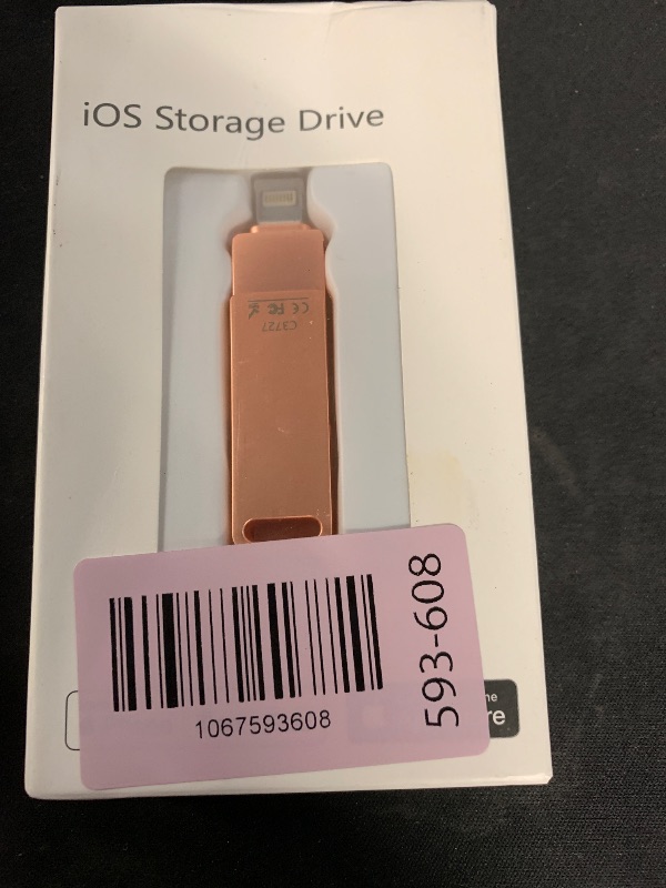 Photo 1 of (No APP Required) MFi Certified iPhone Photo Stick, USB Flash Drive 512GB for Photo/Video Backup, 3 in 1 iPhone Memory Stick, High-Speed Thumb Drive Compatible for iPhone/iPad/Android/PC Pink