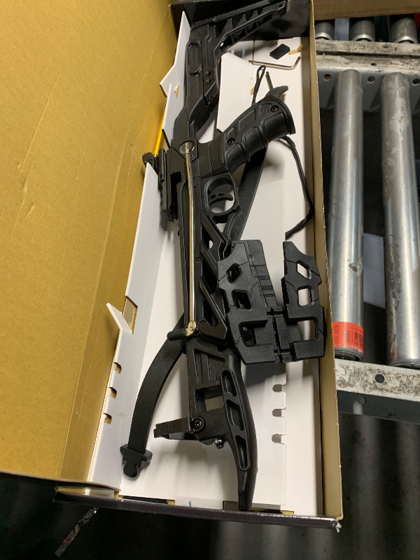 Photo 1 of ***MISSING 2 ARROWS***
80lbs Black Self Cocking Hunting Crossbow 225+ FPS + 3pc Arrows Bow New