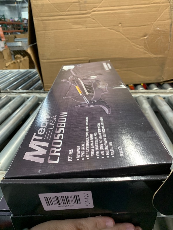 Photo 1 of ***MISSING 2 ARROWS***
80lbs Black Self Cocking Hunting Crossbow 225+ FPS + 3pc Arrows Bow New