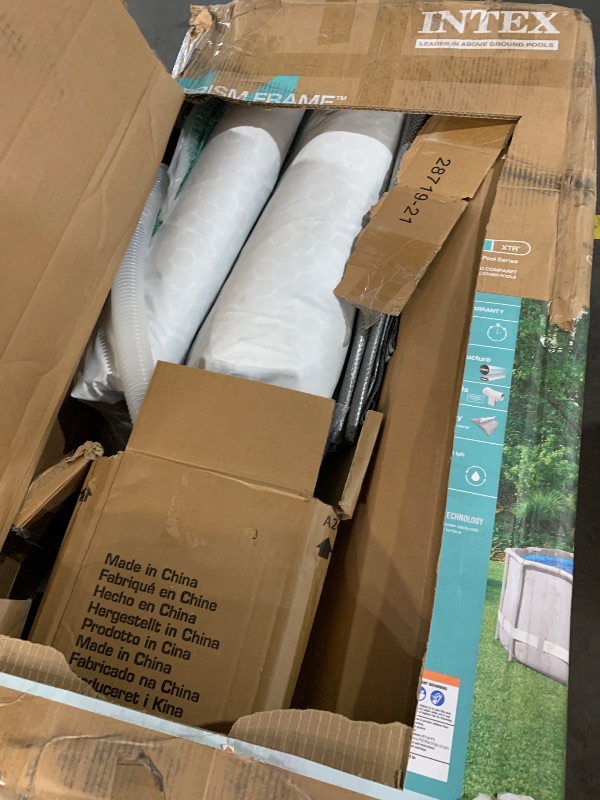 Photo 1 of ***PARTS ONLY***Intex 26719EH Prism Frame Premium Above Ground Swimming Pool Set: 14ft x 42in – Includes 1000 GPH Cartridge Filter Pump – SuperTough Puncture Resistant – Rust Resistant – 3357 Gallon Capacity
