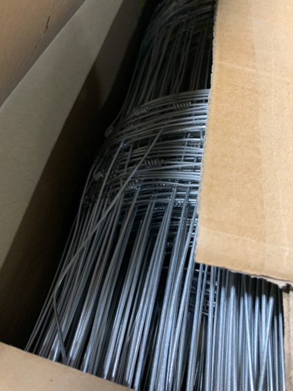 Photo 1 of ? Farm Fence, 6Ft x 328Ft Galvanized Wire Fencing, Goat Cattle Deer Livestock Fence, Heavy Zinc Goat Fences for Goat Deer Yard Livestock Protection